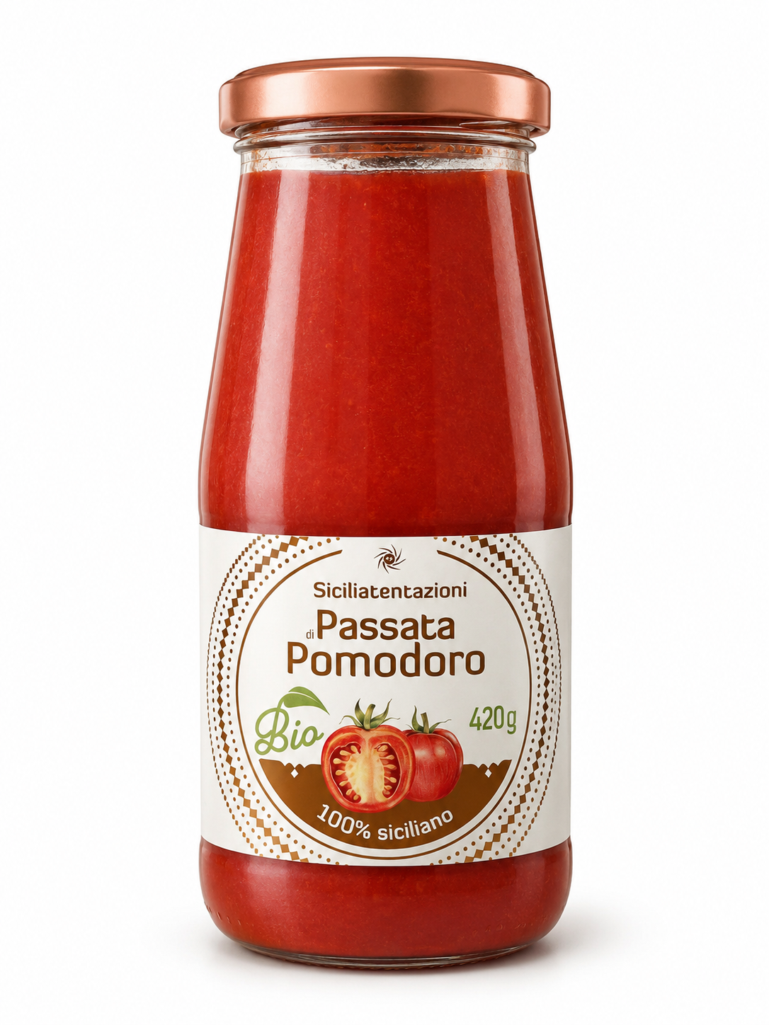 Bio Passata di Pomodoro aus Sizilien 420 g | 100% sizilianische Tomaten
